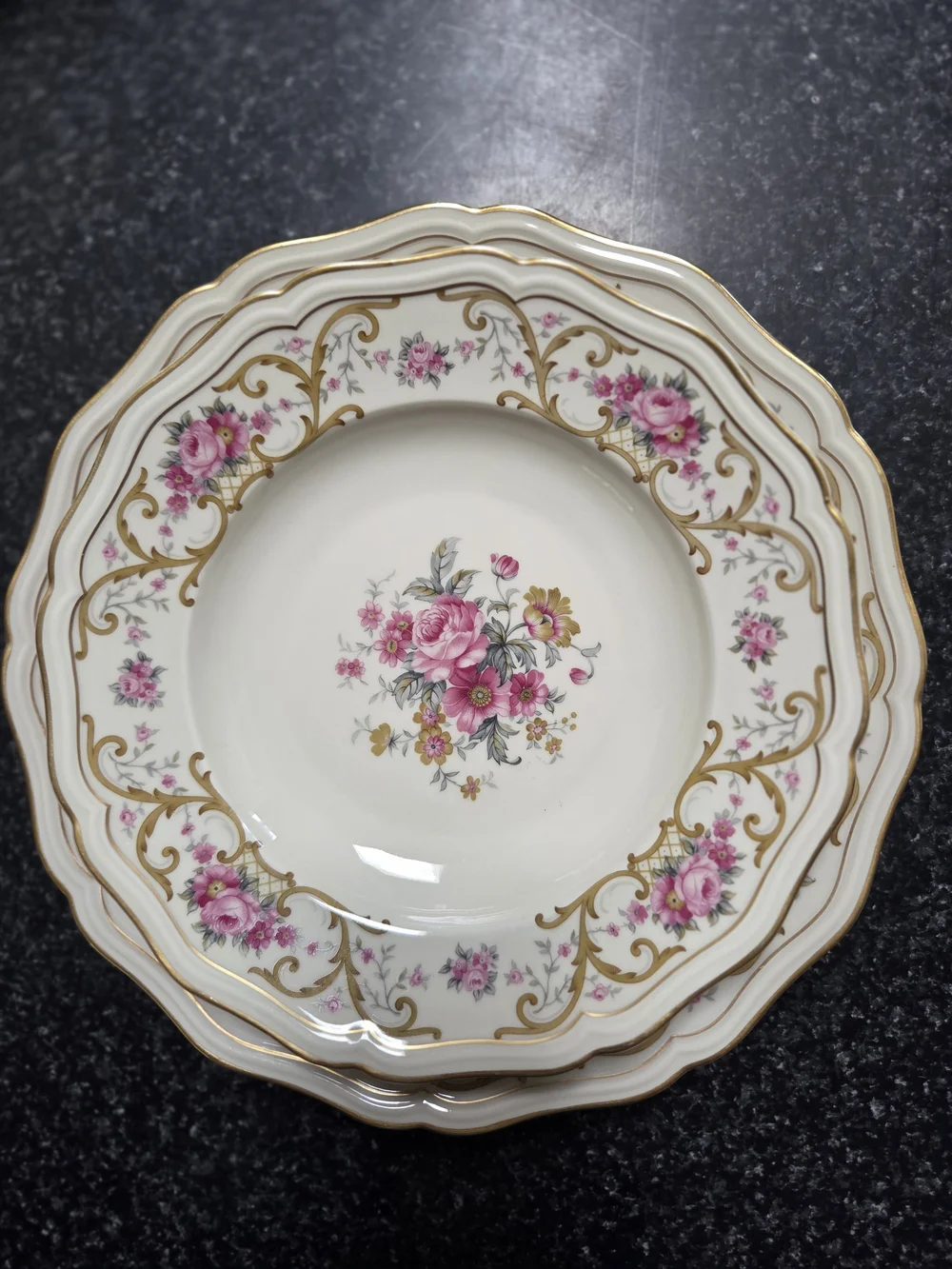 Haviland Romance Vintage China Set of 6 – 3 Dinner 3 Salad Plates Vintage